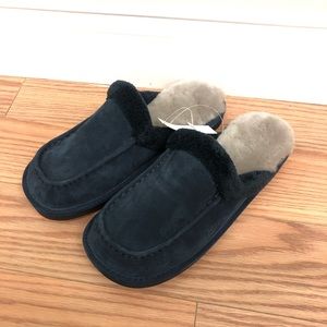 NukNuuk | Men's Leather Slippers | Blue | Various Sizes